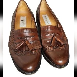 Mezlan Alicante Leather Shoes Brown Size 9.5